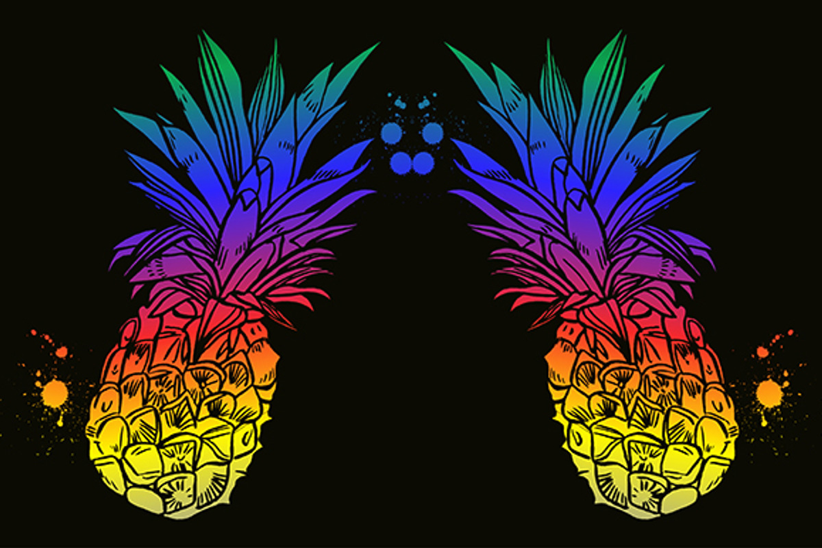 PINEAPPLE SET, a Decorative Illustration by Tanya Akhmett (Photo 7 of 9)