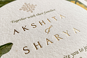Green & Yellow Wedding Invitation, an Invitation Template by OORH Designs (Thumbnail 2 of 3)