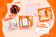 Bold Canva Instagram Post Templates, a Social Media Template by Kurly Creative (Thumbnail 5 of 9)