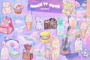 Make it Cute – Kawaii Stickers, an Object Illustration by LuOtero (Thumbnail 4 of 5)