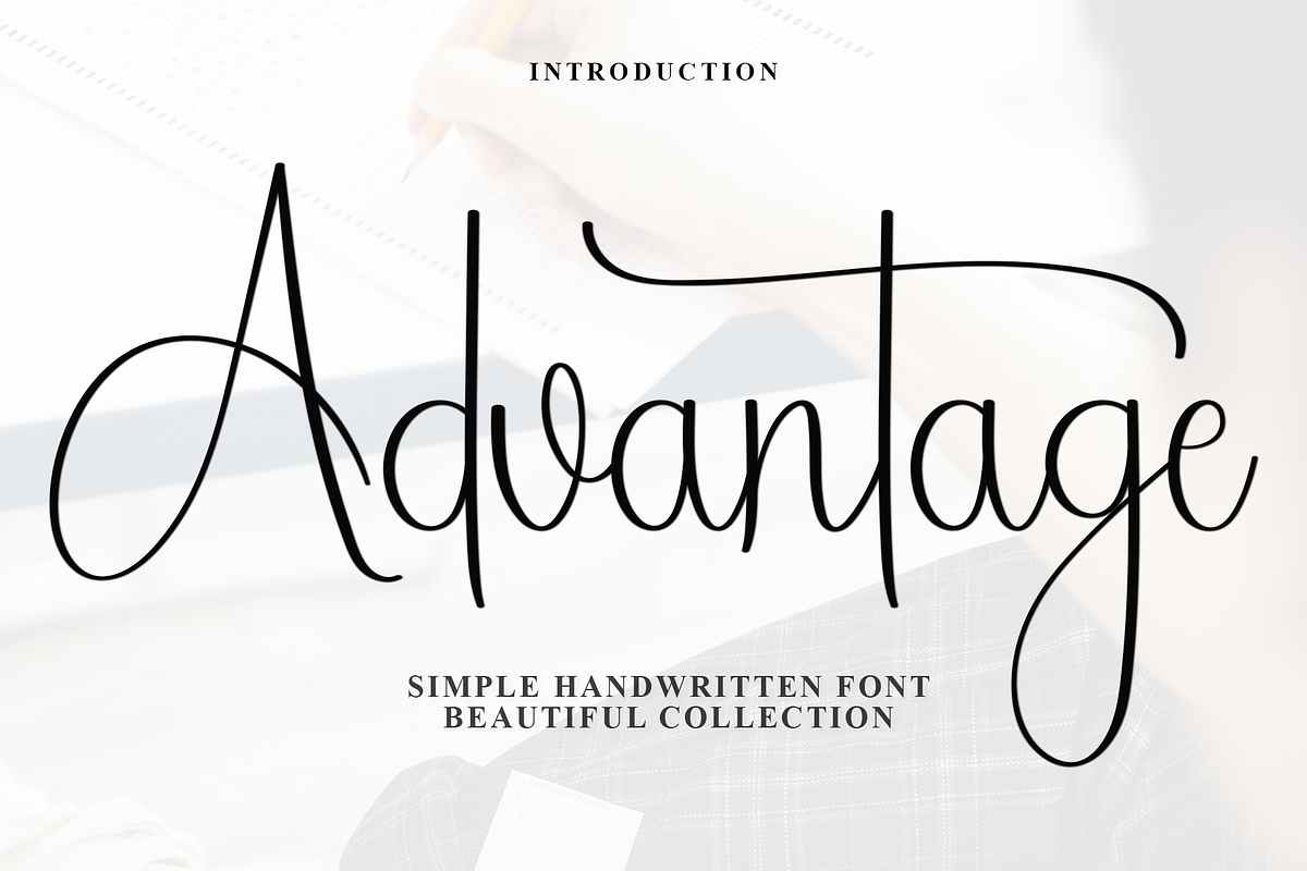 Advantage, a Handwritten Font by FreshTypeINK (Photo 1 of 8)