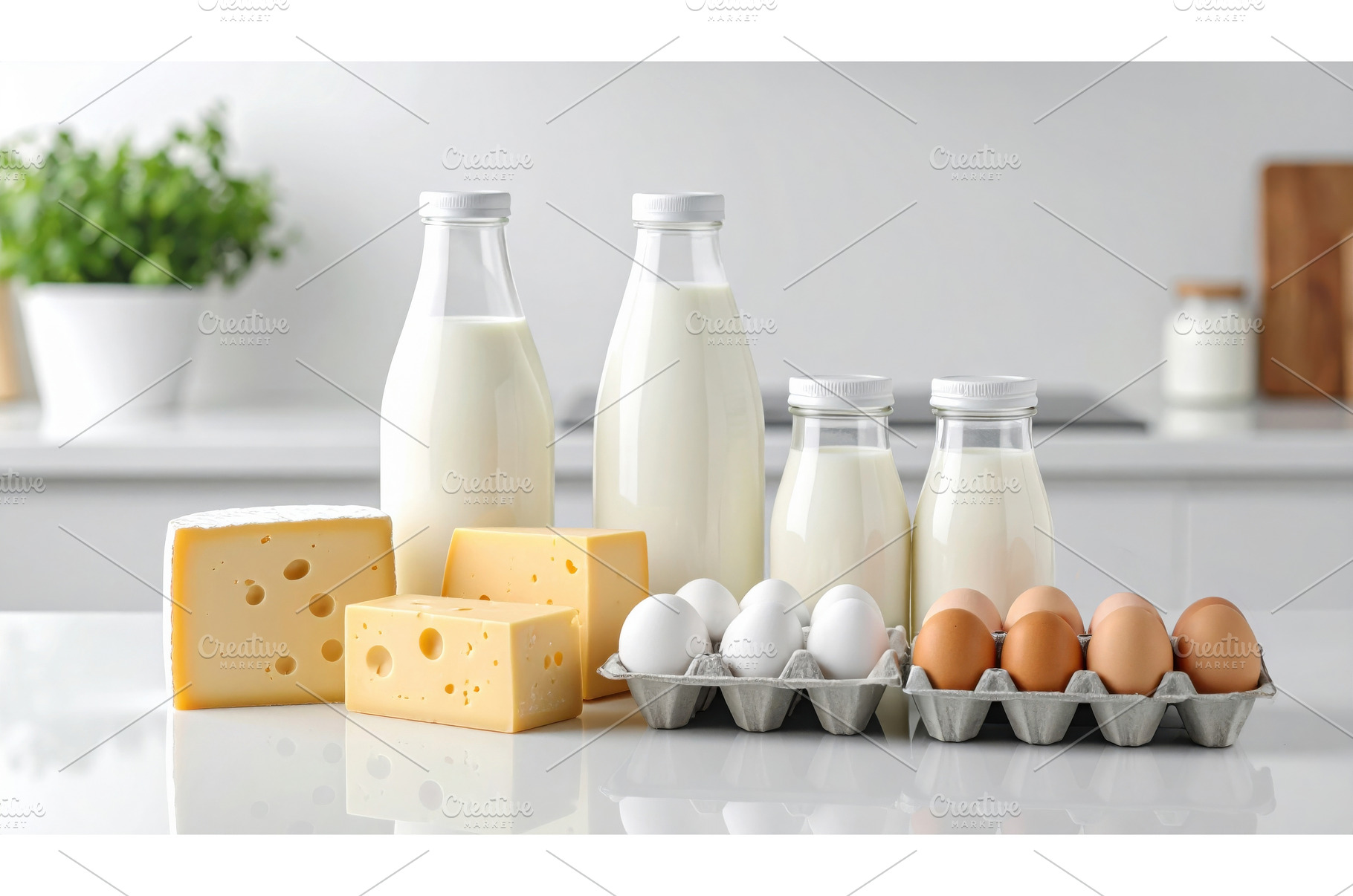 Collection of dairy products, a Food & Drink Photo by Igor Tichonow