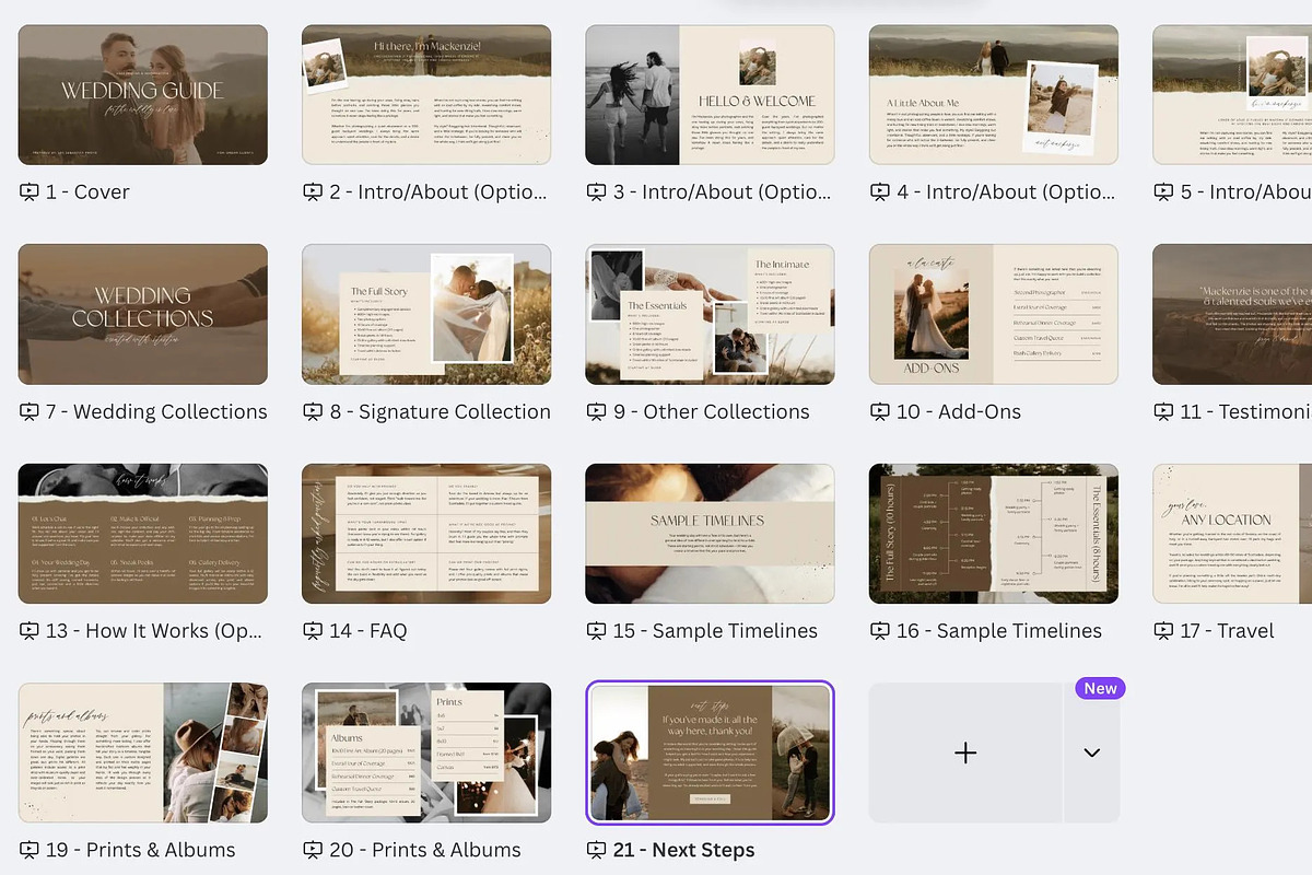 Photographer Pricing Guide Canva, a Marketing Template by Lennox Creative Co. (Photo 2 of 2)