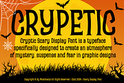 Crypetic - Scary Display Font, a Serif Font by MaikoHatta (Thumbnail 7 of 7)