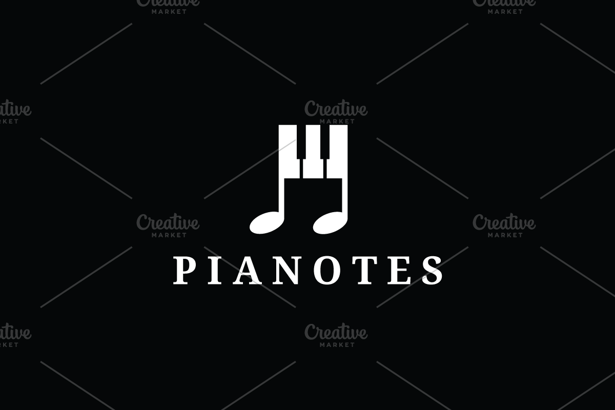 Piano Keys Music Note Logo Design, a Branding & Logo Template by yopie (Photo 1 of 2)