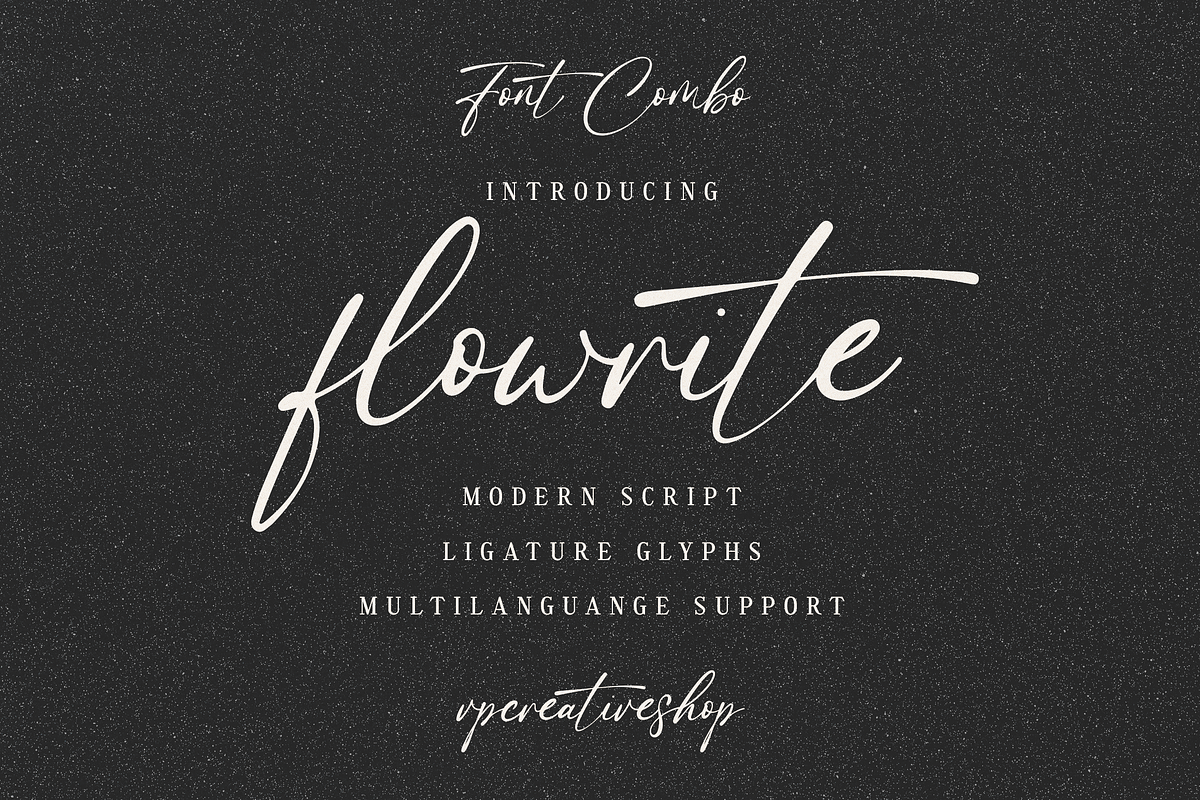 SALE! Flowrite - modern font duo, a Serif Font by VP Fonts (Photo 8 of 16)