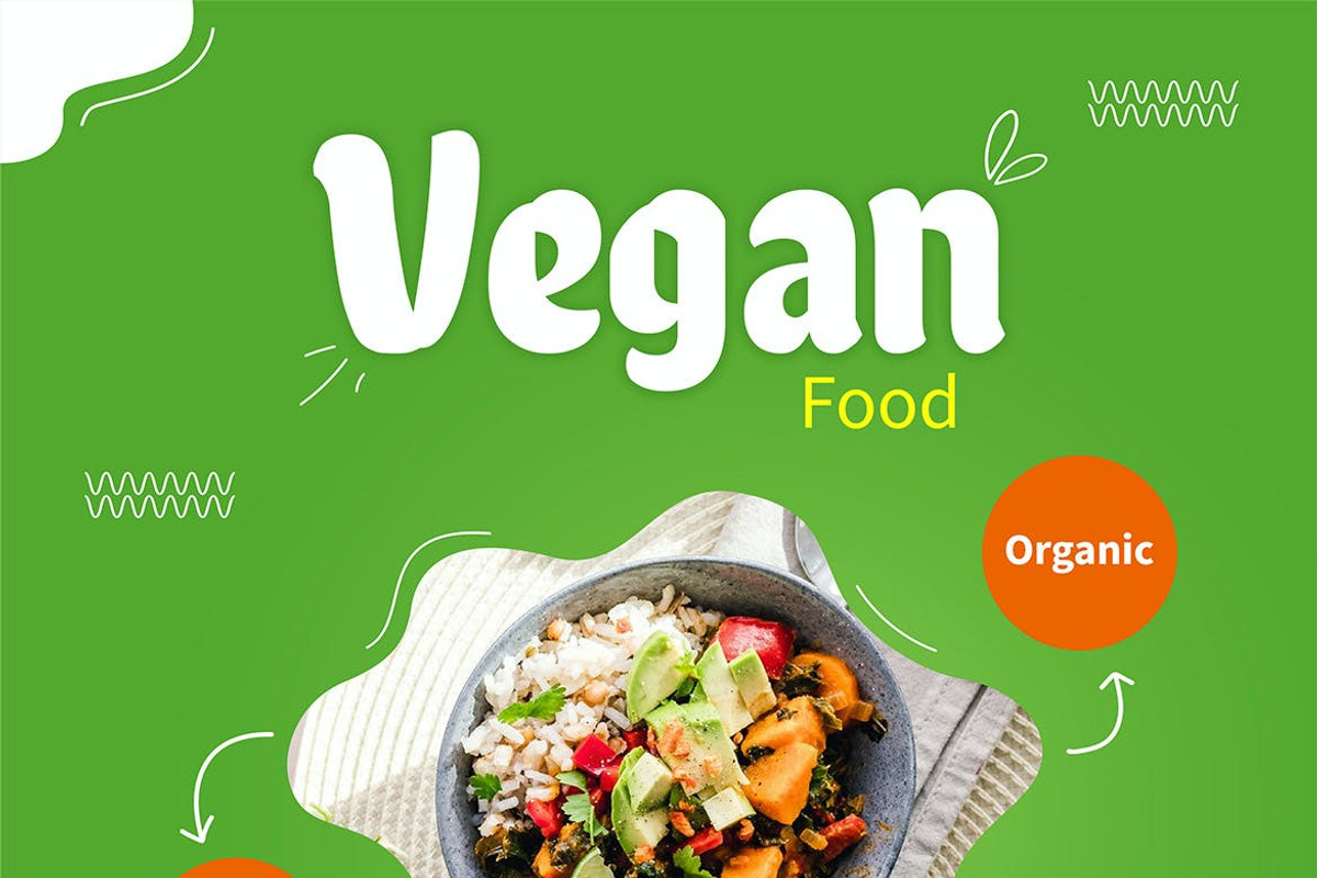 Vegan Food Instagram Post, a Social Media Template by FDR Studio (Photo 2 of 6)
