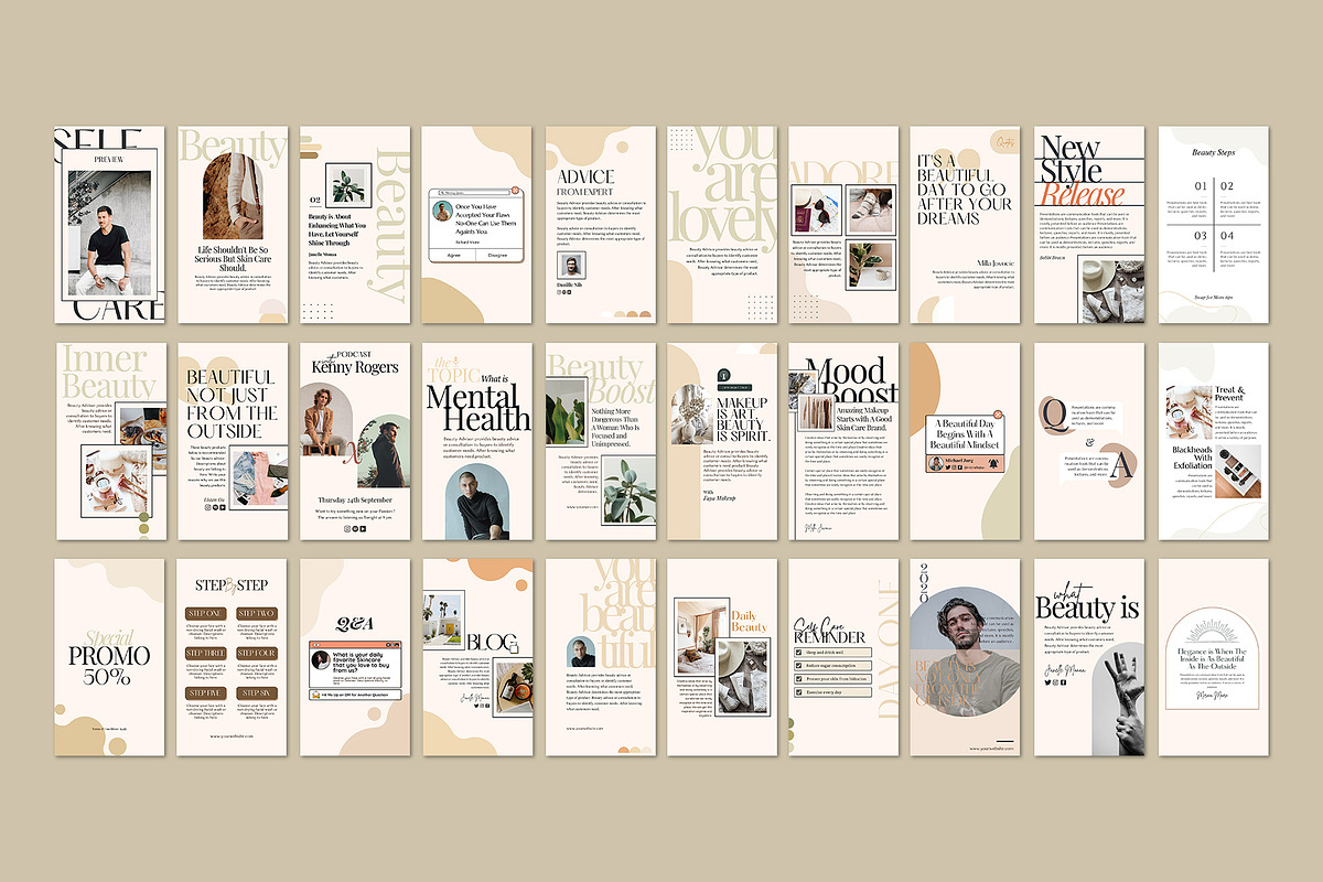 Insta Beauty Series Canva, a Social Media Template by Analogi Studio (Photo 16 of 28)