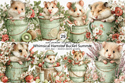 Whimsical Hamster Bucket Summer PNG, an Illustration by Canvas Craft (Thumbnail 1 of 7)