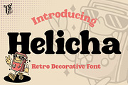 Helicha - Retro Font, a Sans Serif Font by LetterStock (Thumbnail 1 of 6)