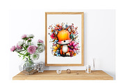 Whimsical Spring Fox Clipart, an Illustration by GatewayDesign (Thumbnail 4 of 6)