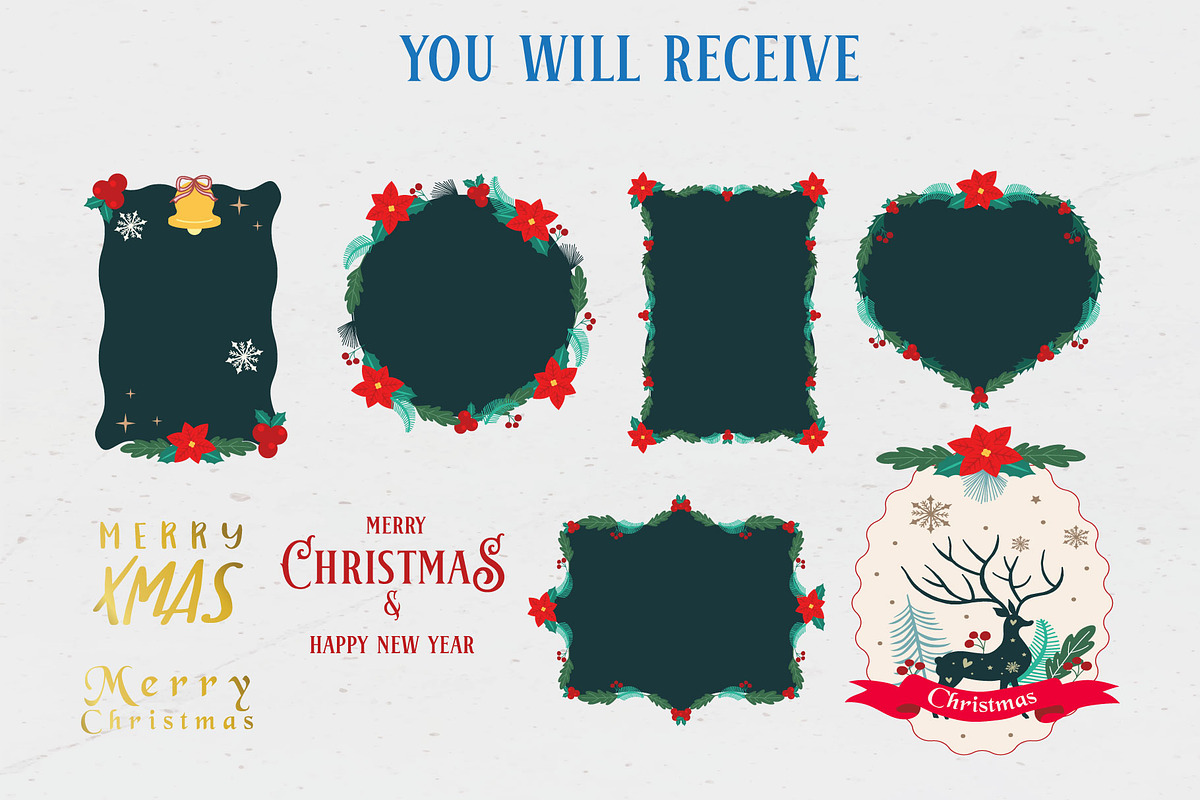 Merry christmas for kid design, a Decorative Illustration by Piixypeach (Photo 4 of 8)