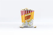 Popcorn Bucket & Cup Mock-Up, a Product Mockup by DesignRushMarket (Thumbnail 2 of 9)