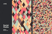 Social Media Vector Backgrounds V 05, a Background Graphic by dvtchk (Thumbnail 4 of 9)