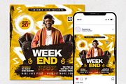 Weekend Party Flyer Template, a Flyer Template by Tarommir (Thumbnail 2 of 3)