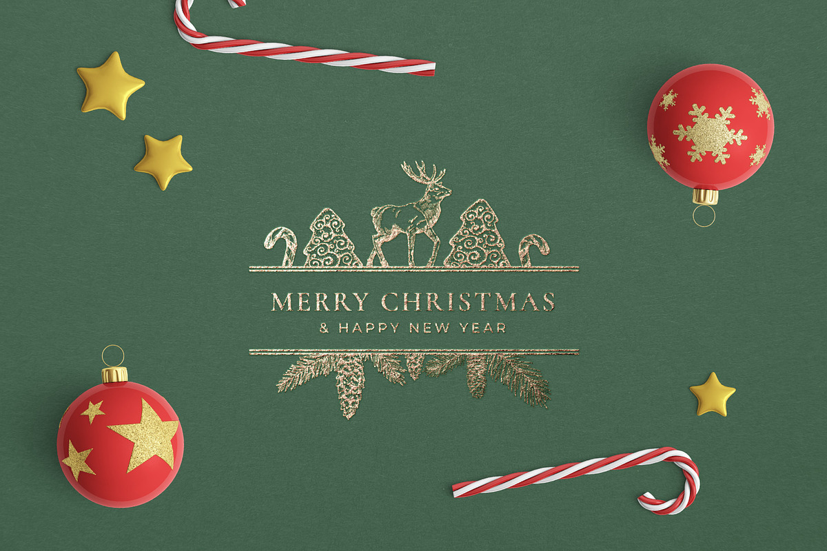 Gentle Christmas Frame Labels, a Branding & Logo Template by Createvil (Photo 4 of 12)