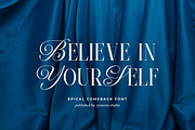 Epical Comeback Font, a Serif Font by zeenesia (Thumbnail 8 of 20)