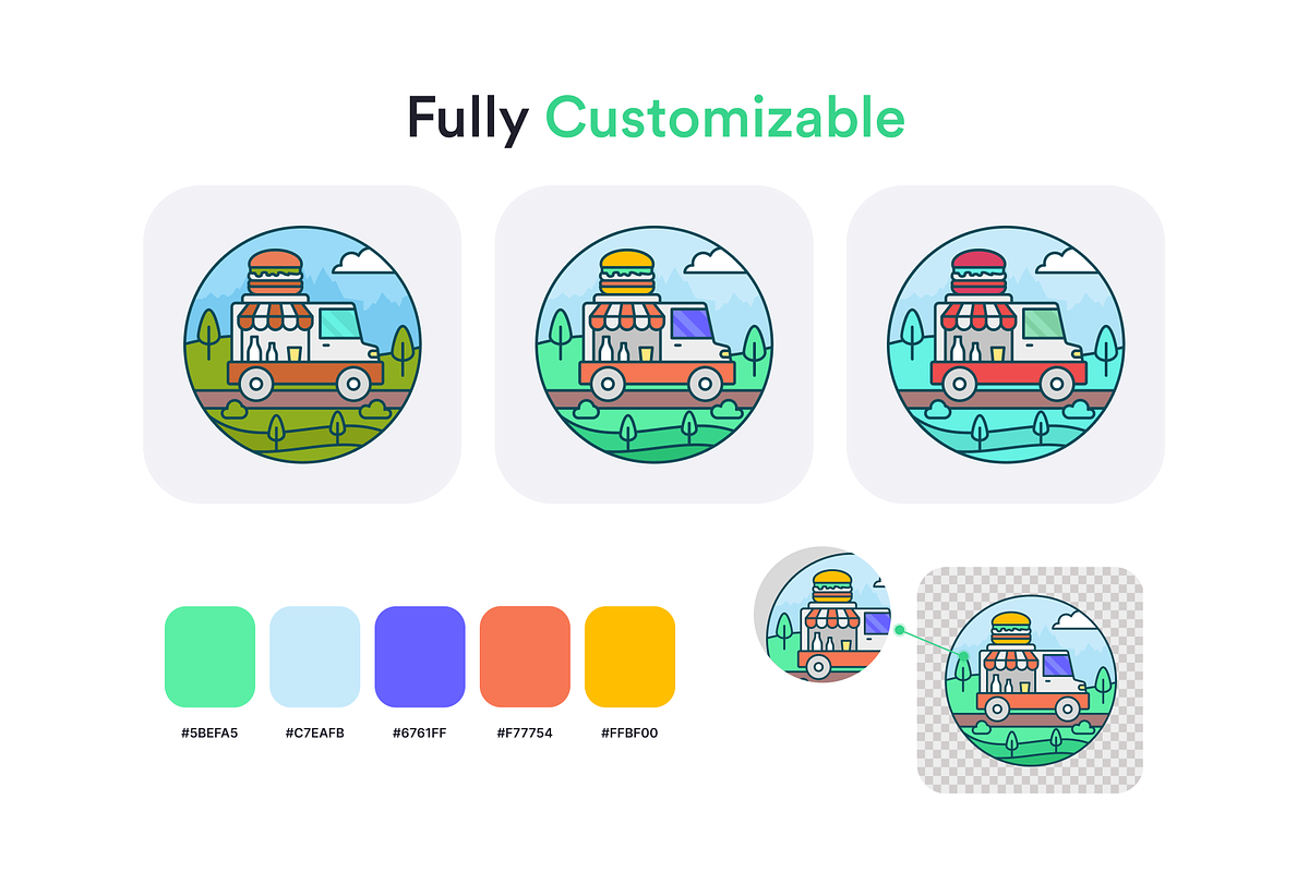 Landscape Icon Set, a Duotone Icon by Brickclay (Photo 4 of 9)