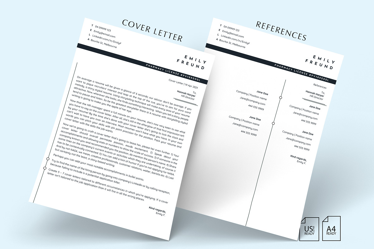 Pharmacy Resume Template Word, a Resume Template by Career Canvas (Photo 4 of 11)