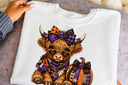 Glam Jeweled Highland Cow PNG, a Seasonal Illustration by DreamCafeArt (Thumbnail 6 of 6)