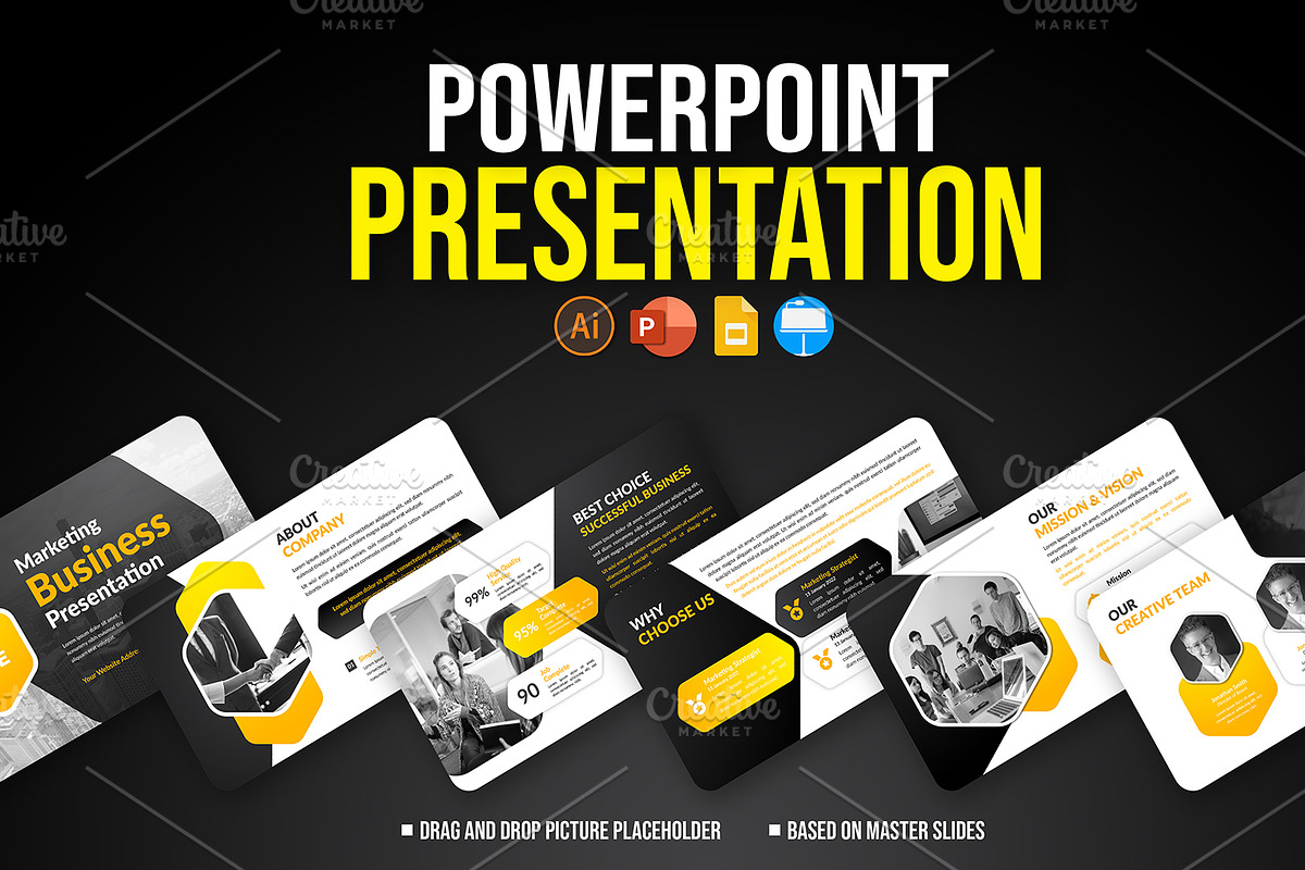 Business Presentation Template, a Presentation Template by gstudiovect21 (Photo 1 of 3)