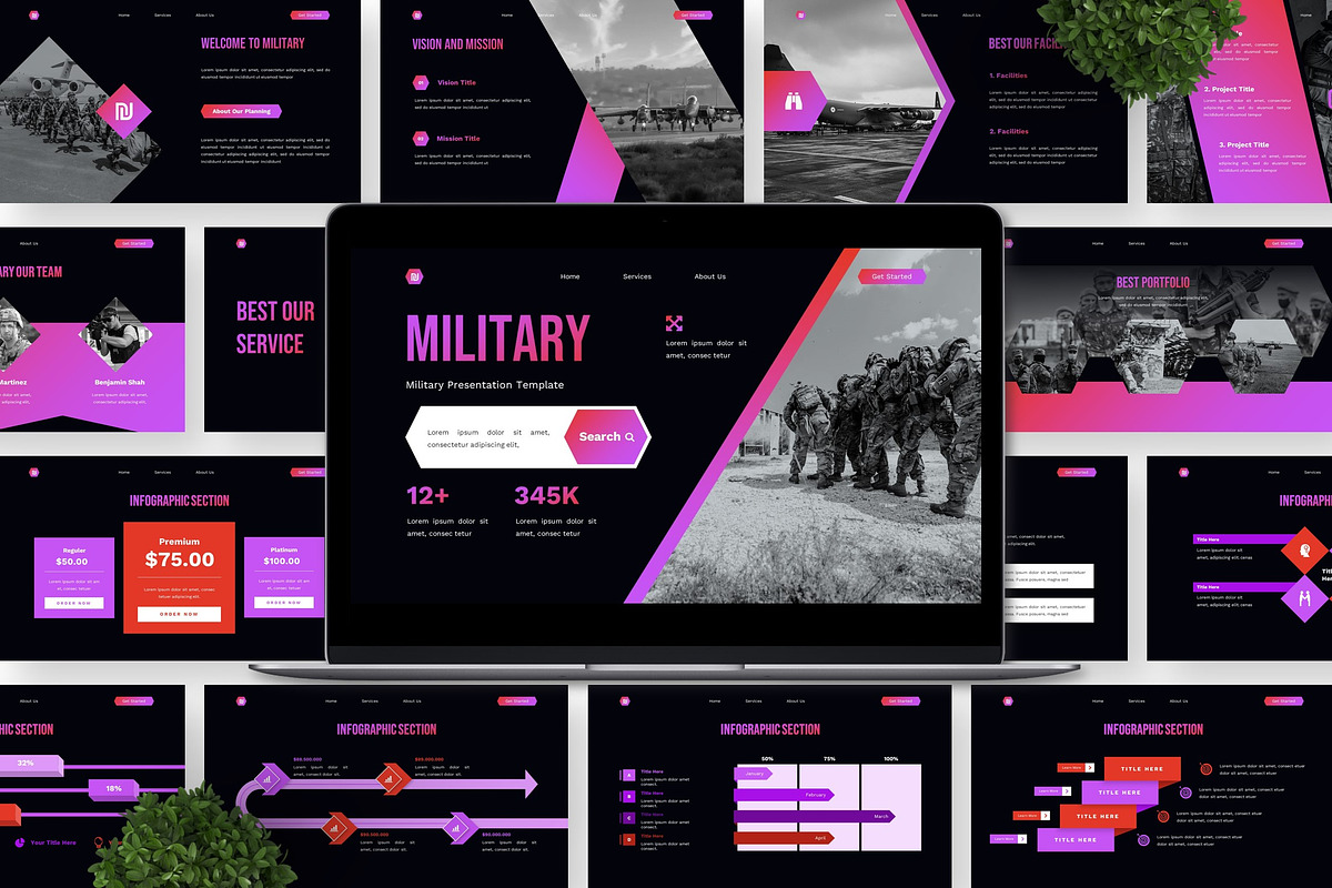 Military - Military Powerpoint preview 6