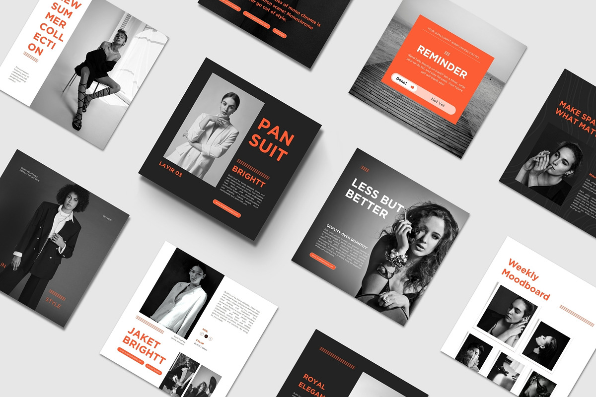 100 Animated Canva Instagram Kit, a Social Media Template by TheBrightGrap (Photo 6 of 25)