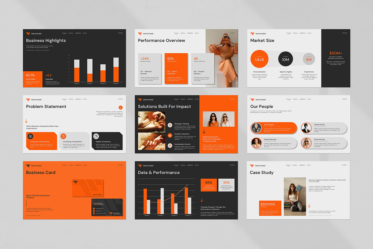 Annual Report Presentation Template, a Presentation Template by evgenystudio (Photo 4 of 5)