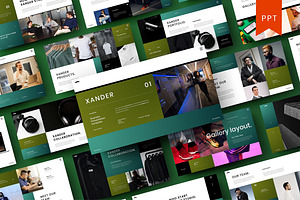 Xander – Business PowerPoint, a Presentation Template by Dens Creative Studio