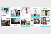 Fitness Instagram Posts, a Social Media Template by Social Corner Graphics (Thumbnail 7 of 8)