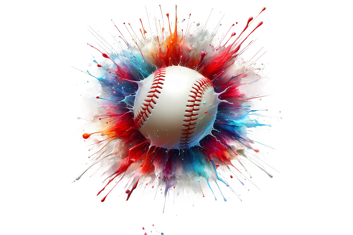 Color Splash Sports Ball Clipart Set, a Sport Illustration by DoubleTwists (Photo 4 of 5)
