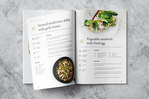 Minimalist Cookbook Template