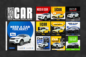 Rent a car social media post, a Social Media Template by Tanmoy Topu