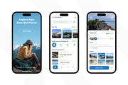 Travel Agency Mobile App, an UI Kit Template by Ermedia Studio (Thumbnail 2 of 4)