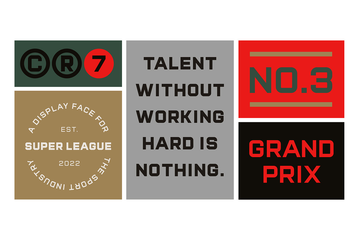 Super League Typeface, a Sans Serif Font by Arkitype (Photo 14 of 17)