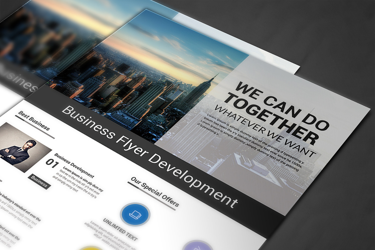Corporate Business Flyer Template, a Flyer Template by AfzaalGraphics (Photo 4 of 4)