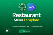 Pizza Restaurant Menu Canva Template, a Landing Page Template by PeetalyStudioDesigns (Thumbnail 2 of 7)