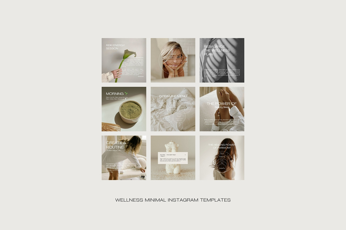 600 Wellness Instagram Templates for Coaches | Canva Bundle