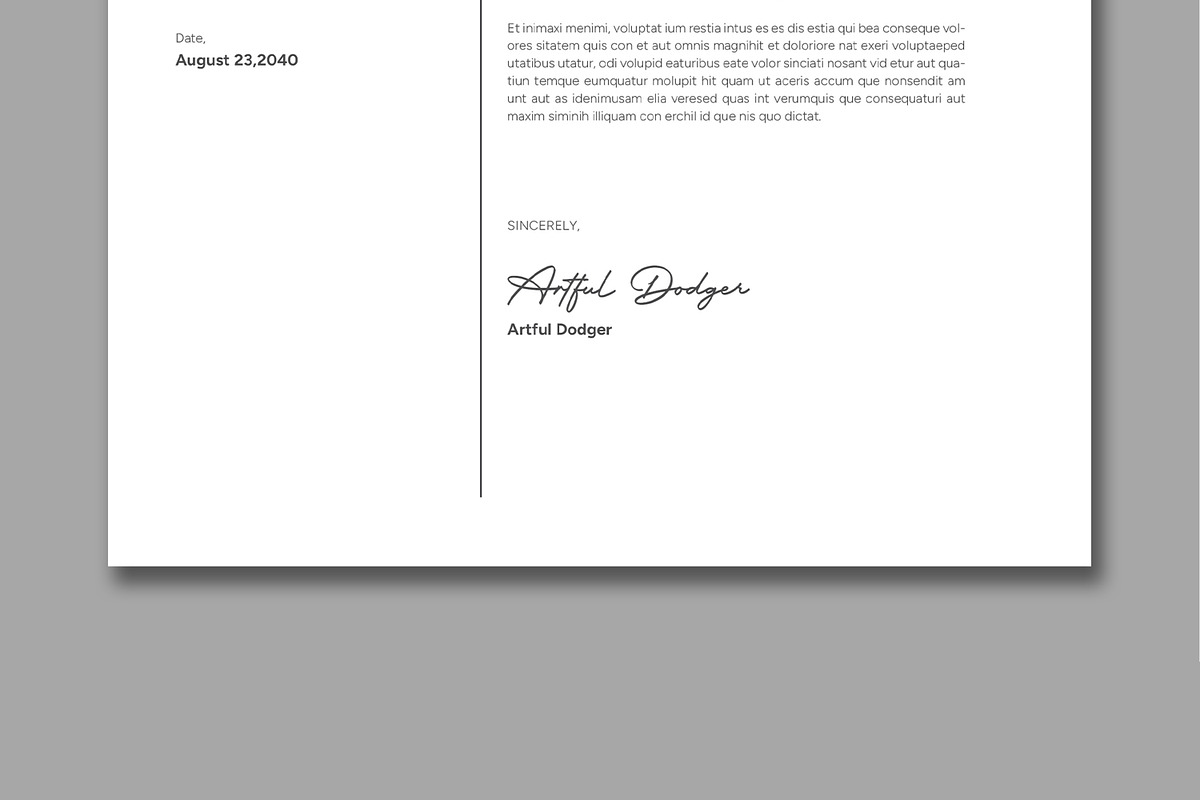 Minimal Resume Layout, a Resume Template by ContestDesign (Photo 5 of 5)