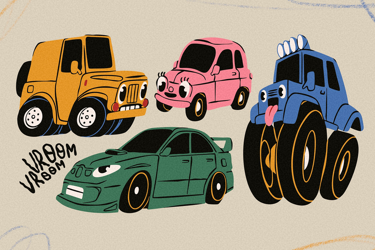 Beep Beep! Car collection, an Object Illustration by Twisted Tail (Photo 3 of 9)