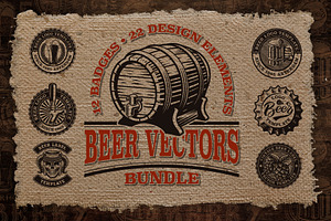 Vintage Beer Emblems Bundle