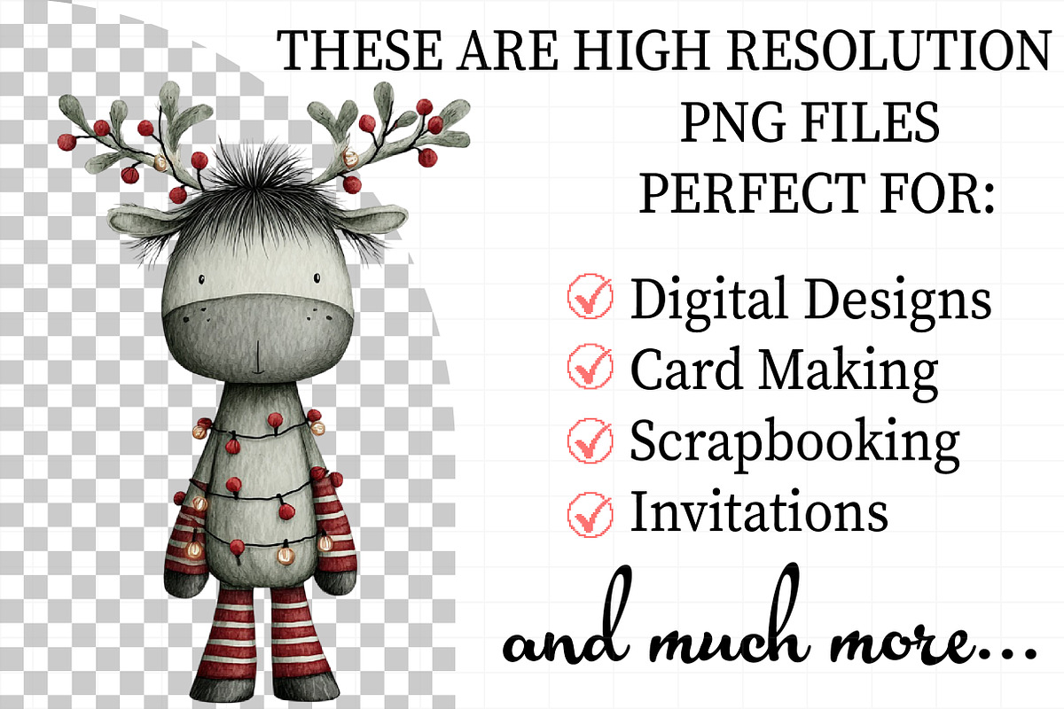 Christmas Animals Clipart, an Illustration by Daily.Designs (Photo 2 of 5)