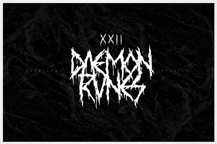 XXII Daemon Runes, a Symbol Font by Doubletwo Studios
