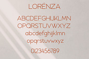 LORENZA - Elegant Sans Serif, a Sans Serif Font by Almarkhatype (Thumbnail 6 of 9)