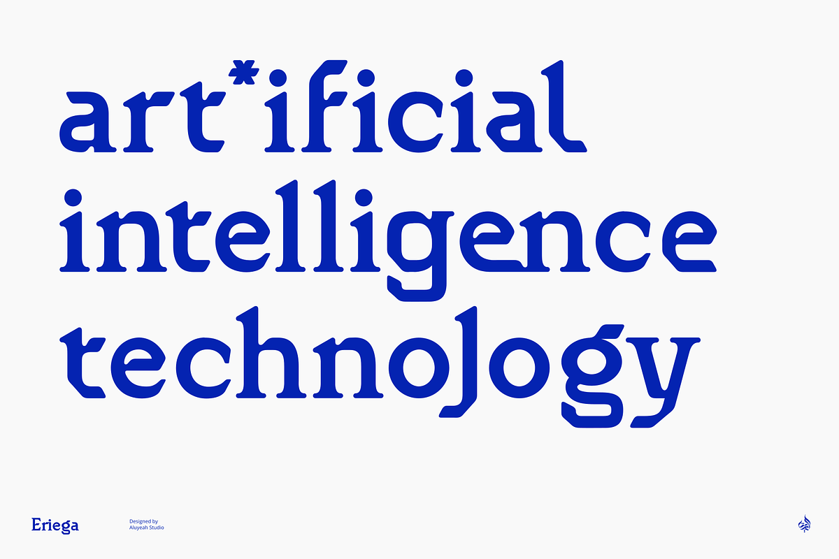 Eriega | Modern Tech Display, a Serif Font by Aluyeah Studio (Photo 14 of 16)