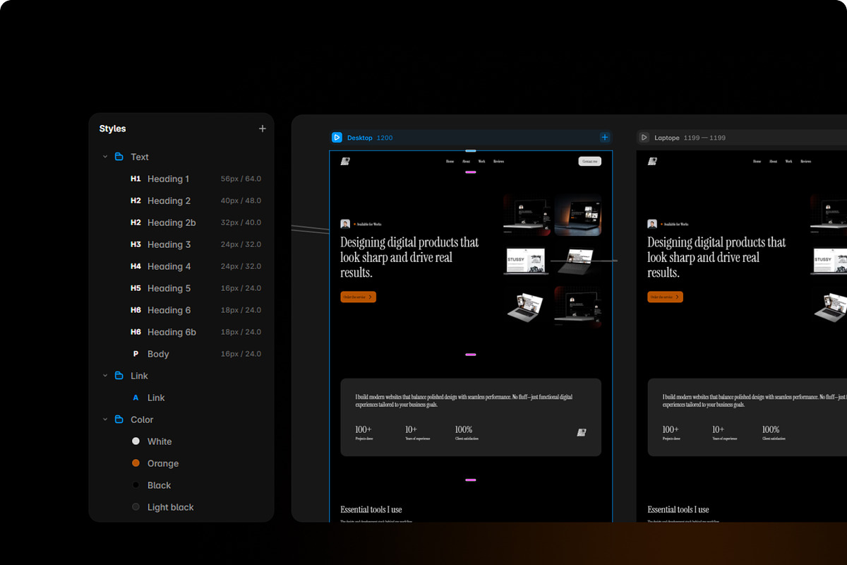 Rads - Website Portfolio Framer, a Landing Page Template by bonjourdsgnco (Photo 4 of 5)