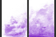 Purple Ombre Watercolor Backgrounds, a Texture Graphic by M. by mprintly (Thumbnail 2 of 6)