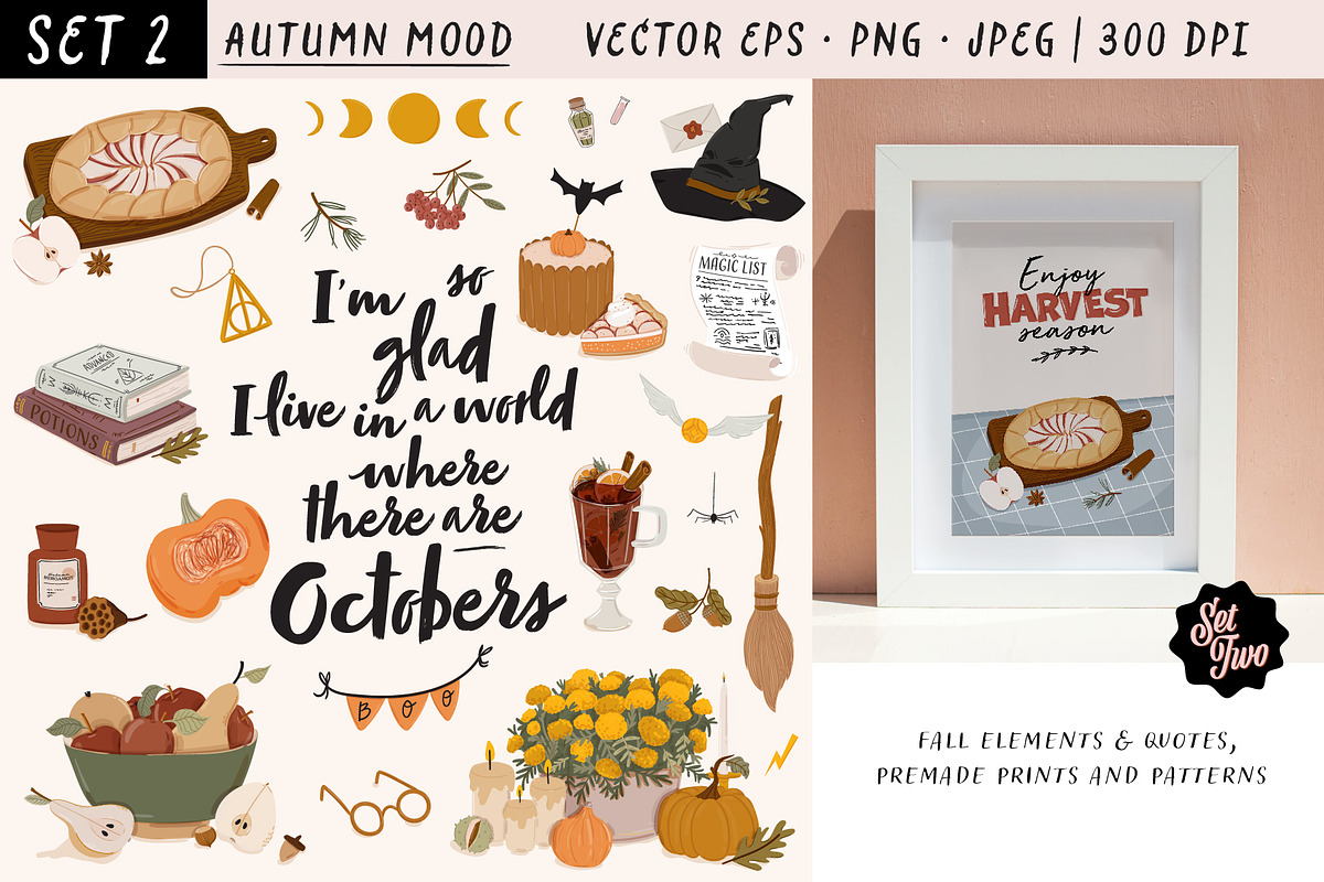 Botany & Halloween mystery BUNDLE, a Decorative Illustration by Ruslana Lubenets (Photo 7 of 47)