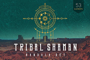 Mandala Set - Tribal Shaman, a Decorative Illustration by S K Y B O X (Thumbnail 1 of 11)