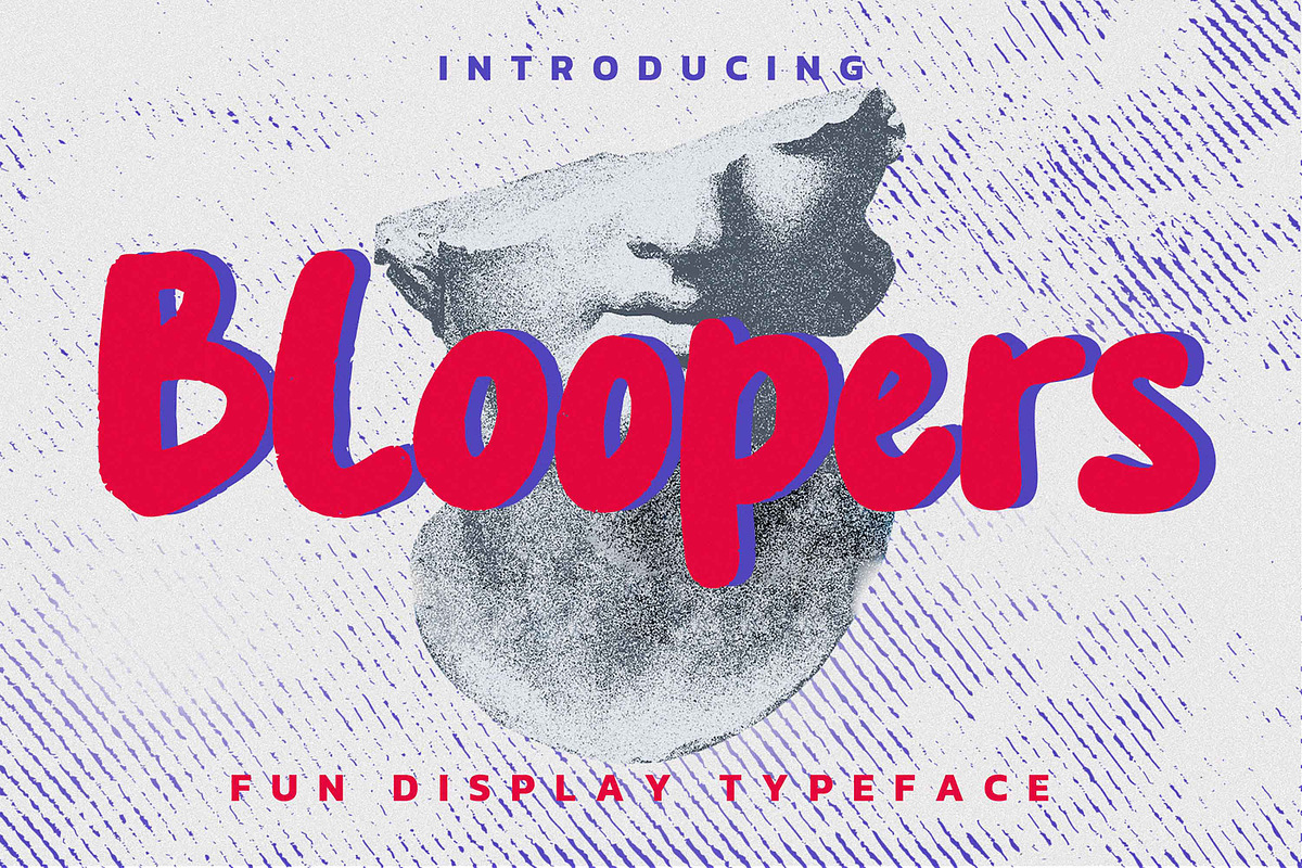 Bloopers - Fun Display Typeface, a Font by Gassstype (Photo 1 of 8)